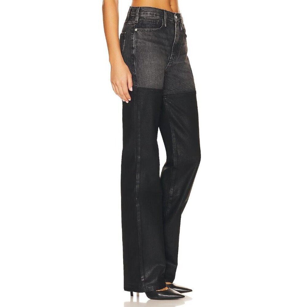 Frame Le Jane Denim Straight Leg Coated in Midnight Mix Sz 30 NWT $298 - Picture 3 of 4
